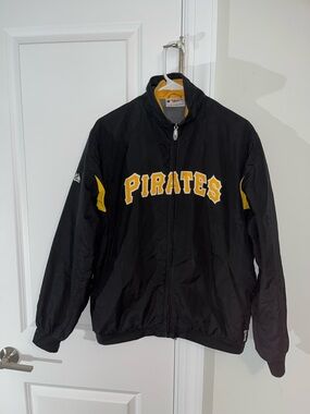 Majestic Pittsburgh Pirates Sewn MLB Baseball Thermabase batting pitchers jacket